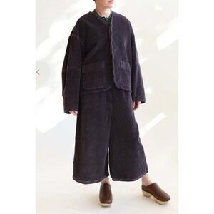 Anntian Pure Jacket Organic Cotton Corduroy Purple Boxy Small